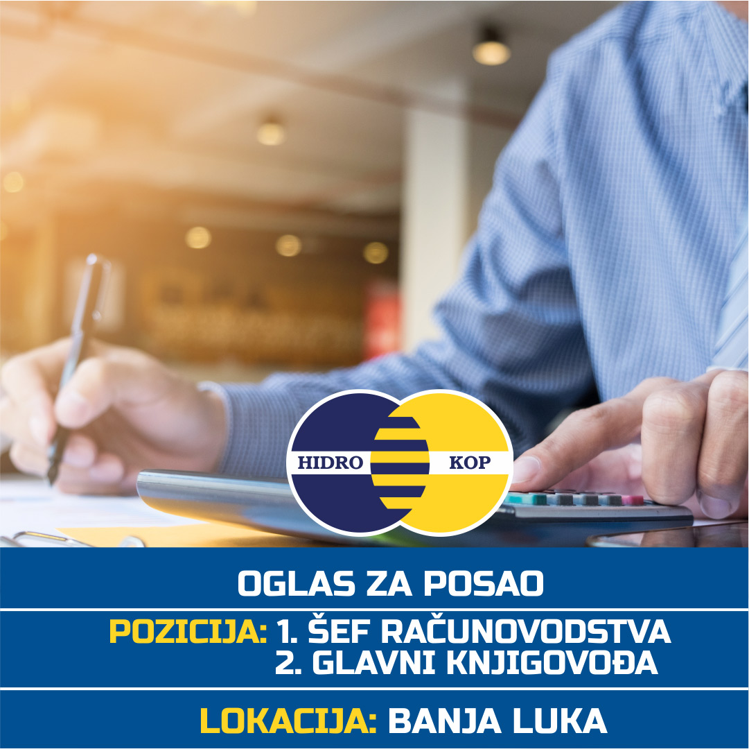 Konkurs za posao - Šef računovodstva