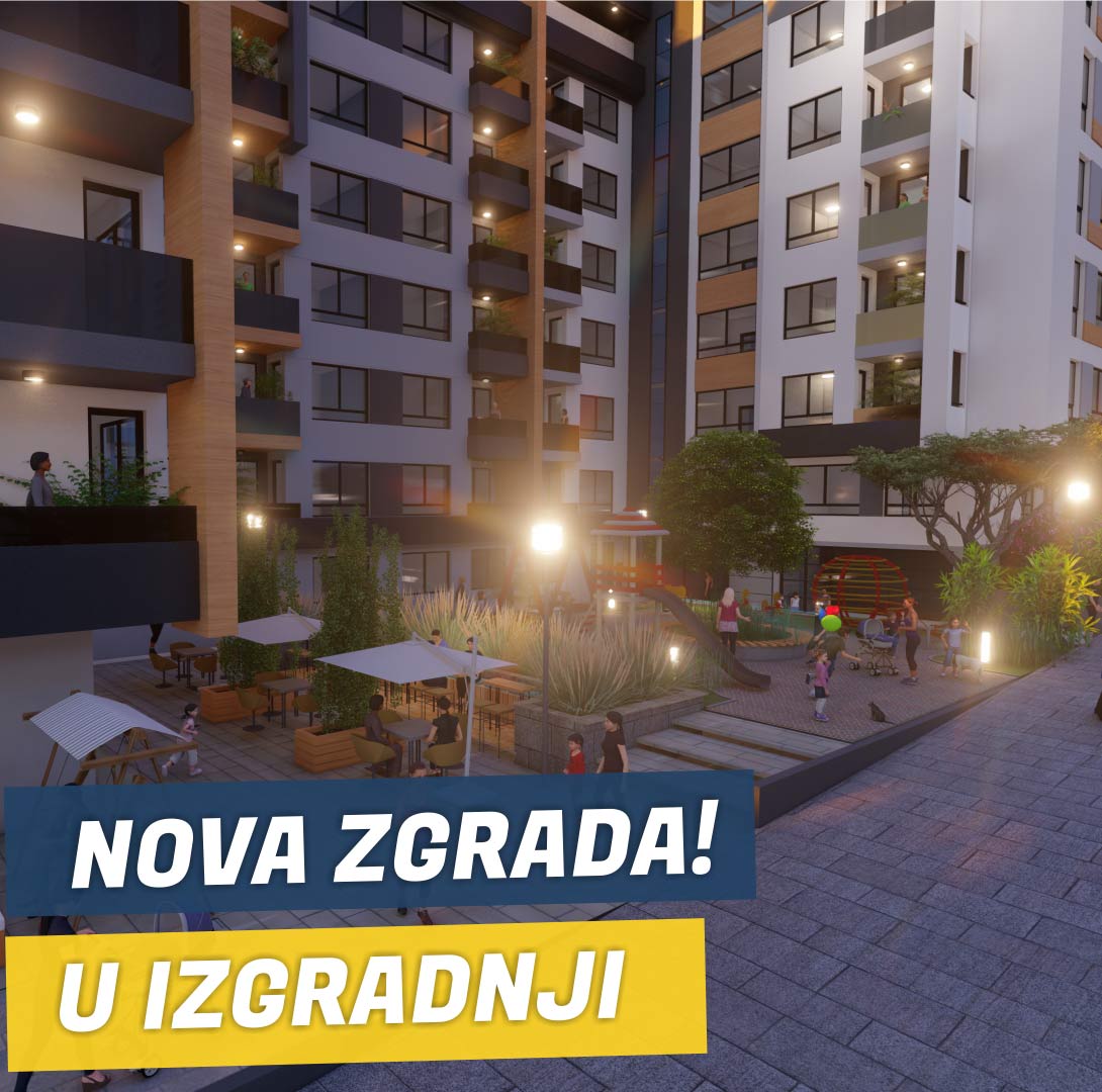 Nova zgrada! Panorama Sun garden!