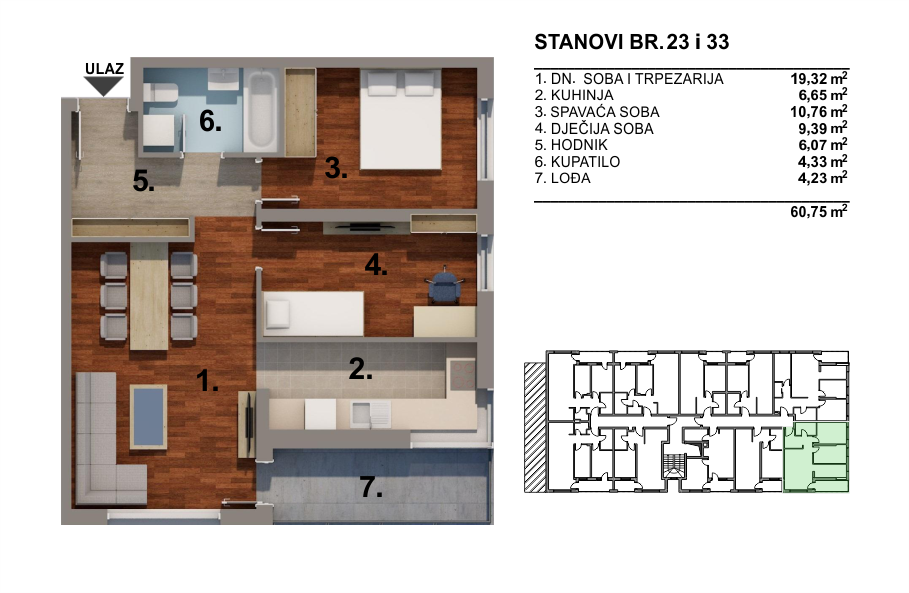 Stan 60 m2 Hidrokop