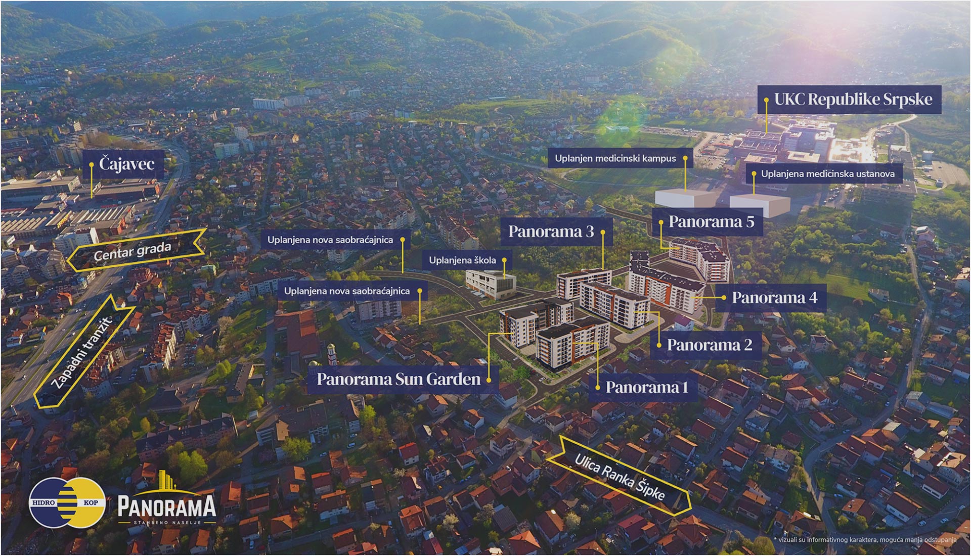 Stambeno naselje Panorama, ulica Ranka Šipke, Banja Luka